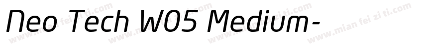 Neo Tech W05 Medium字体转换